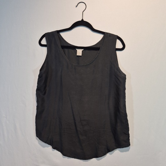Ellen Ashley Tops - Ellen Asley Silk Tank Top  Womens Md 90s Minimalist Grunge Lite Casual Goth